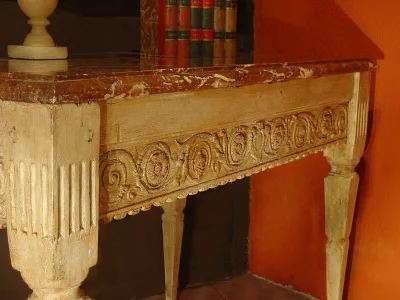 18thC Louis XVI painted console