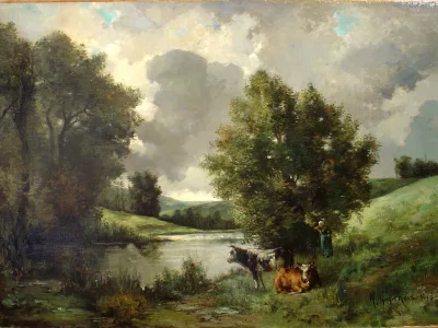 Painting Landscape H.Cauchois