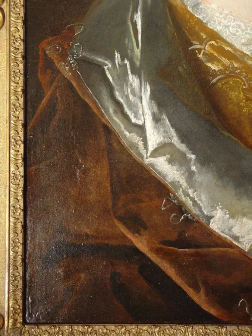 French 18 th portrait painting