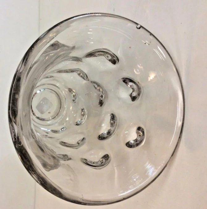 Vase en verre a pic année 60s70s