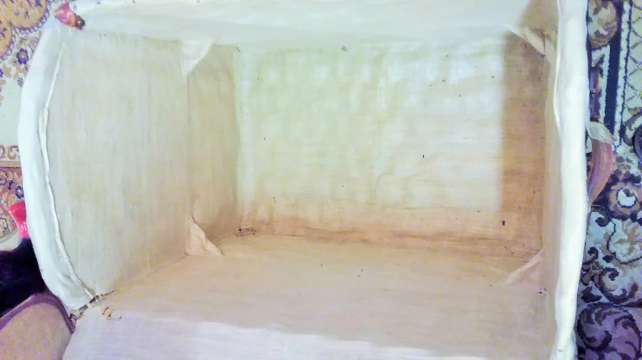 Malle de voyage en cuir vers 1900