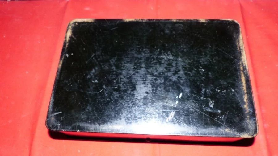 Grande boite asiatique en papier mâché fin XIXème