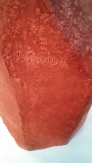 Faune à la flûte de pan par Jean Marie CAMUS (1877-1955) en terre cuite