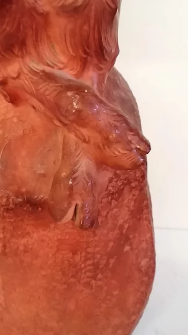 Faune à la flûte de pan par Jean Marie CAMUS (1877-1955) en terre cuite