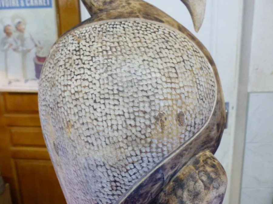 Sculpture Africaine d'un oiseau en bois début XXème