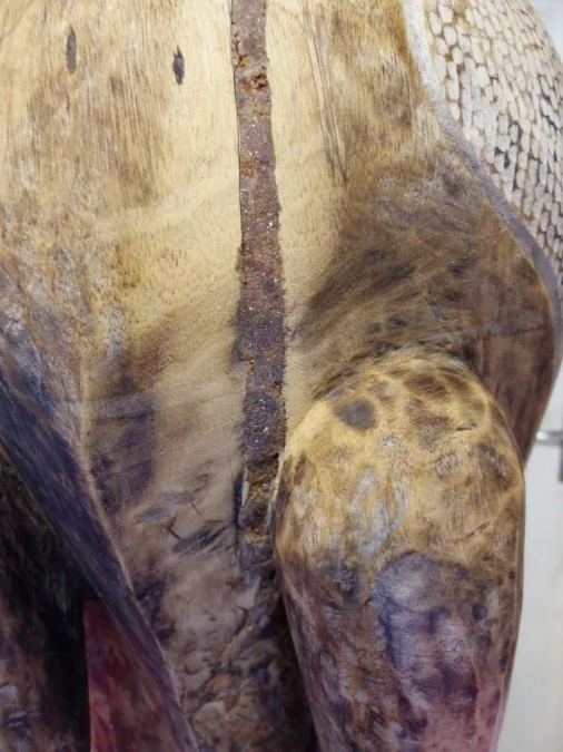 Sculpture Africaine d'un oiseau en bois début XXème