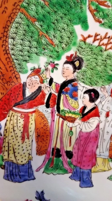 Assiette en porcelaine Chinoise Macau fin 19ème