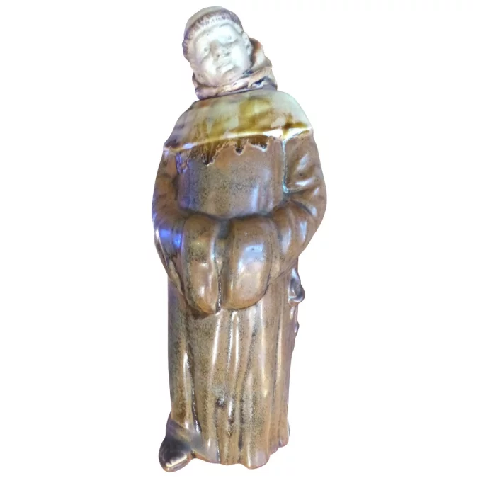 Bouteille à liqueur moine en grès de Denbac N°607