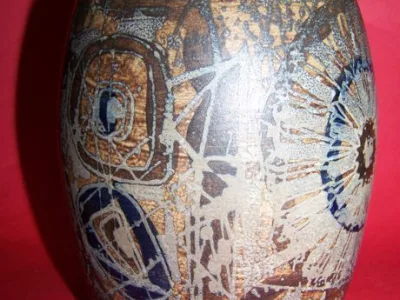 Vase art déco en grès de Royal Copenhague