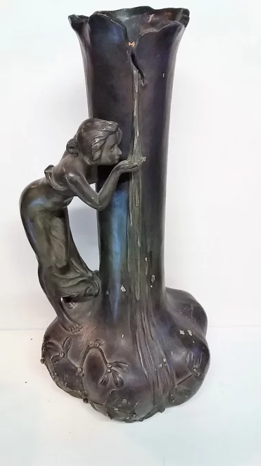 Grand Vase Terre Cuite Art Nouveau Aristide De Ranieri