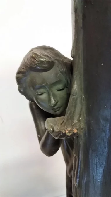 Grand Vase Terre Cuite Art Nouveau Aristide De Ranieri