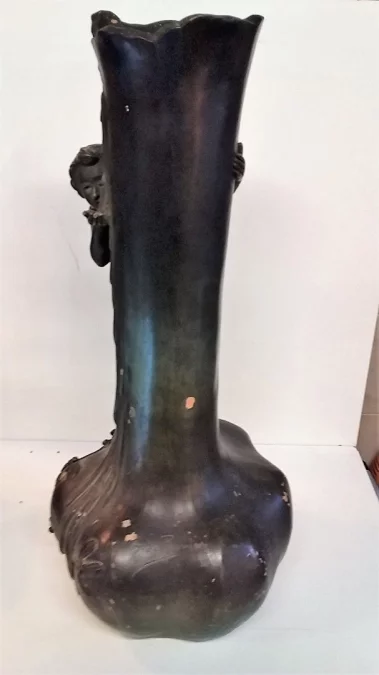 Grand Vase Terre Cuite Art Nouveau Aristide De Ranieri