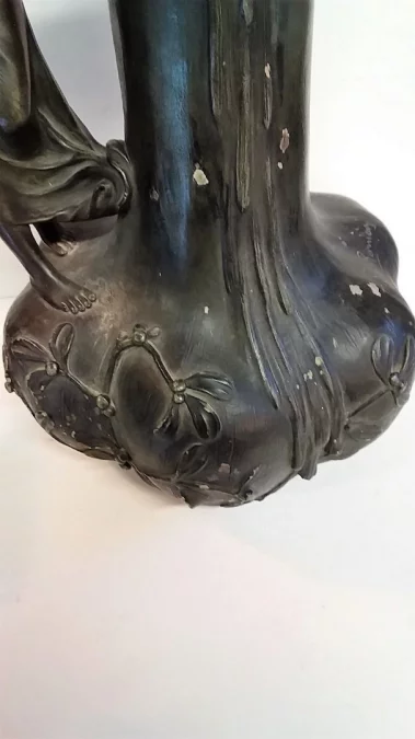 Grand Vase Terre Cuite Art Nouveau Aristide De Ranieri