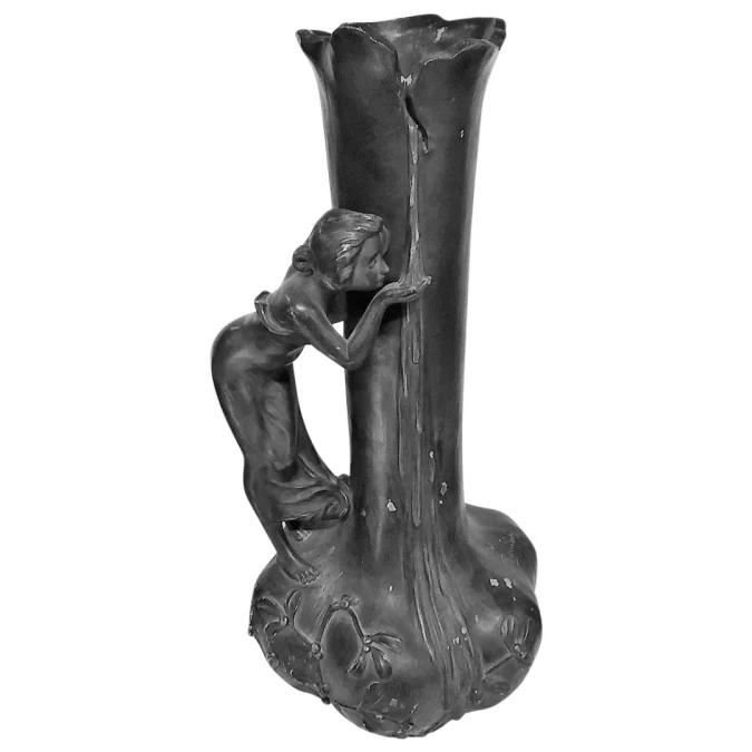 Grand Vase Terre Cuite Art Nouveau Aristide De Ranieri