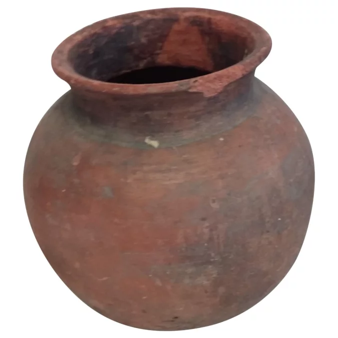 Vase Pot africain antique en terre cuite  DJENNÉ  Mali début XXème