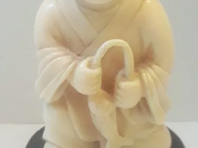 Okimono Netsuké sculpté d'un enfant  japon 19ème