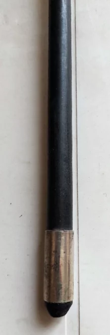 Canne de marche pommeau en argent forme tête aigle début xxème long 90 cm