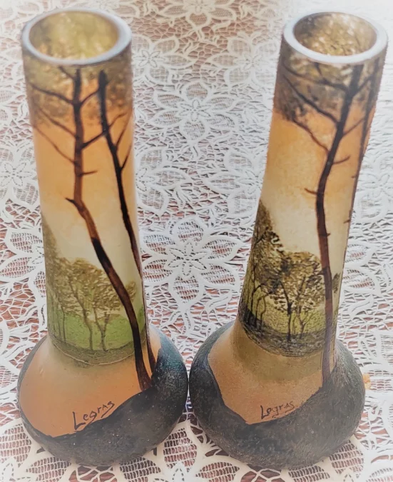 PAIR OF  VASES by LEGRAS