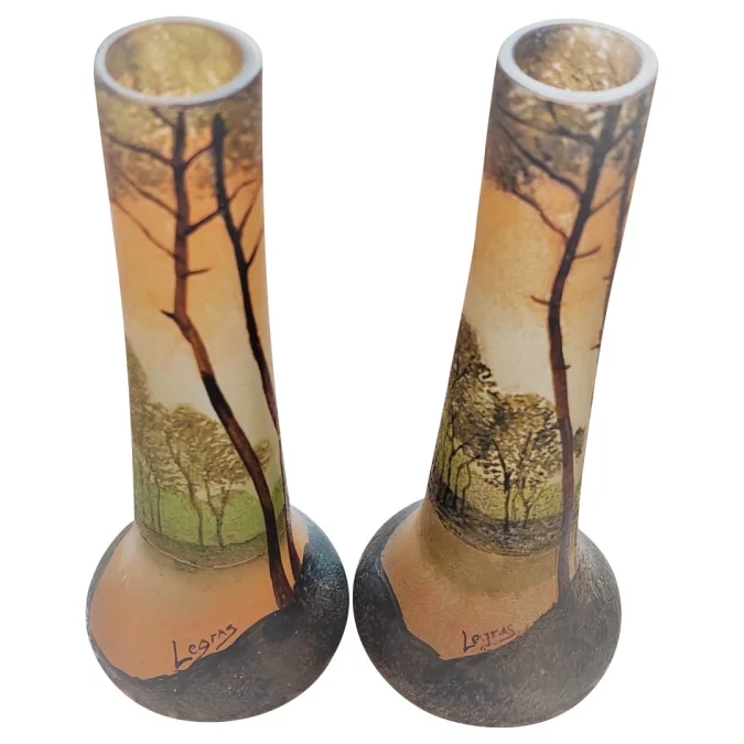 PAIR OF  VASES by LEGRAS