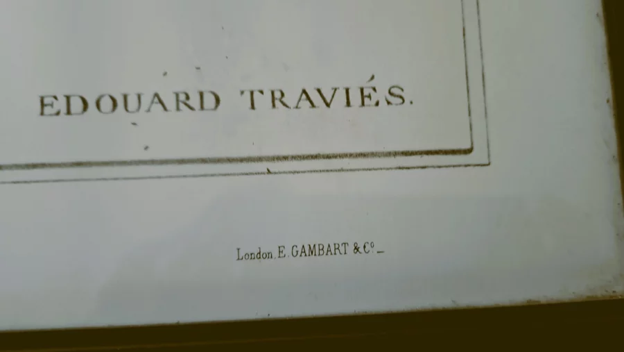 DRUCK nach Edouard Traviés