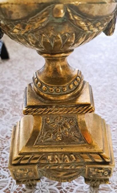 COPPIA DI CANI DA FUOCO IN STILE LUIGI XV