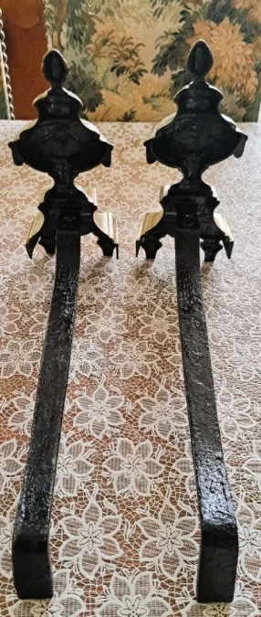 COPPIA DI CANI DA FUOCO IN STILE LUIGI XV