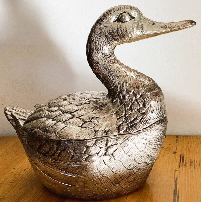 EISKÜHLER AUS SILBERPLATTE