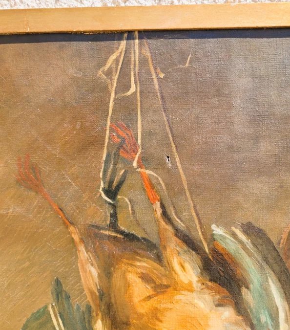 COPPIA DI NATURA MORTA DI FAGIANI