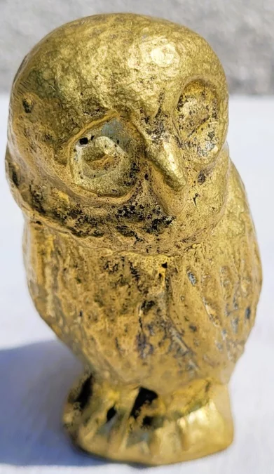 BRONZE EULE signiert WILLY