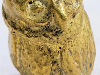 BRONZE EULE signiert WILLY