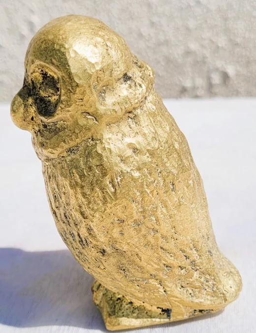 BRONZE EULE signiert WILLY