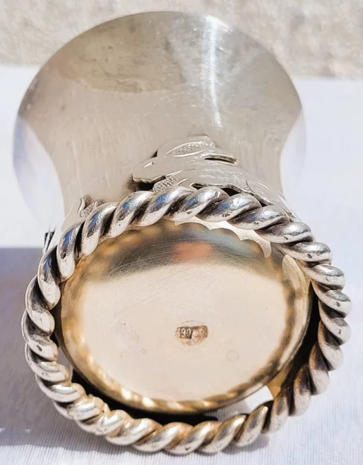 CALICE E PORTATOVAGLIOLI IN ARGENTO