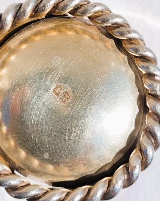 CALICE E PORTATOVAGLIOLI IN ARGENTO