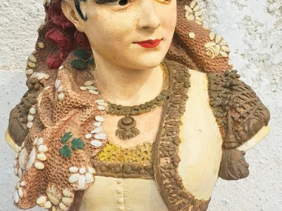 Steingutbüste von Adolphe MAUBACH