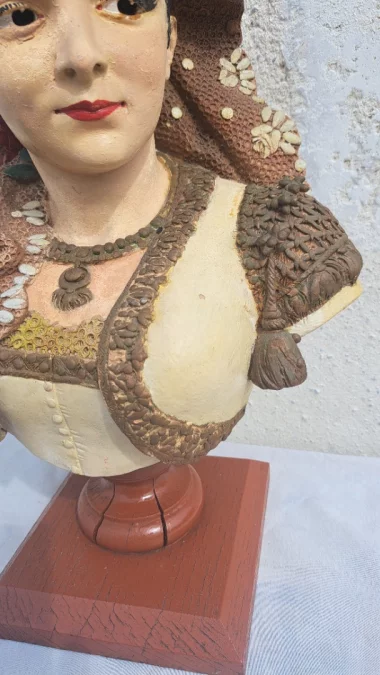 Steingutbüste von Adolphe MAUBACH