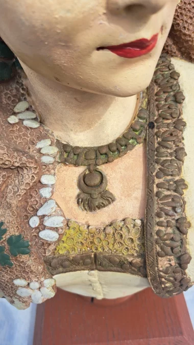 Steingutbüste von Adolphe MAUBACH