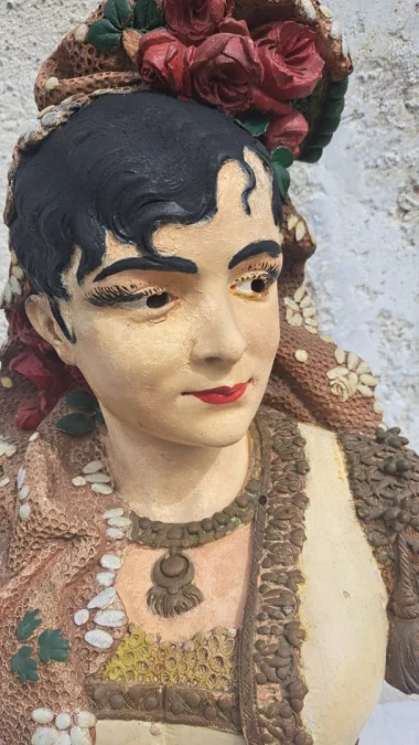 Steingutbüste von Adolphe MAUBACH