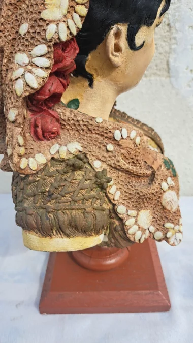 Steingutbüste von Adolphe MAUBACH