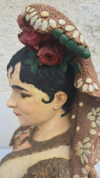 Steingutbüste von Adolphe MAUBACH