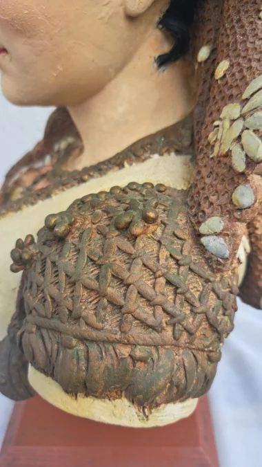 Steingutbüste von Adolphe MAUBACH