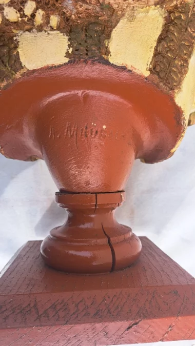 Steingutbüste von Adolphe MAUBACH