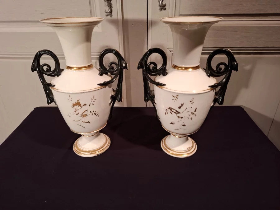 ナポレオン3世時代の花瓶2個