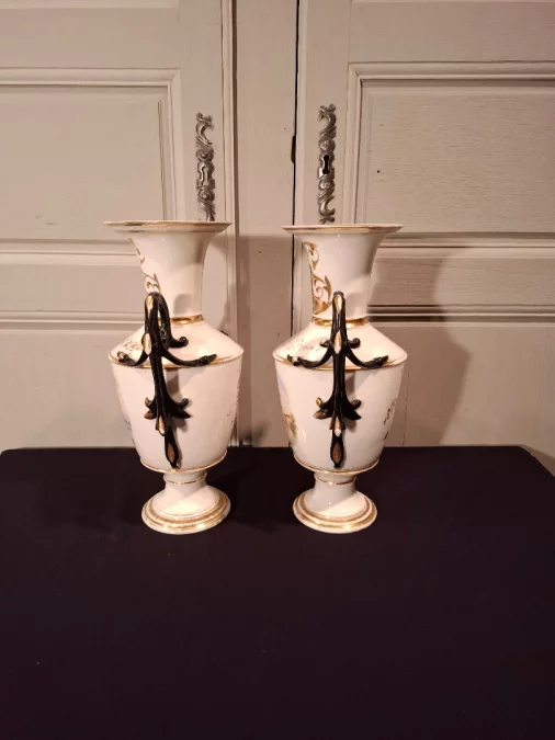 ナポレオン3世時代の花瓶2個