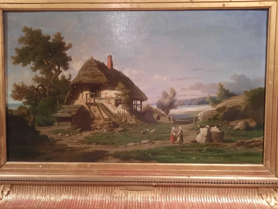 LANDSCHAP ondertekend DALIGE DE FONTENAY