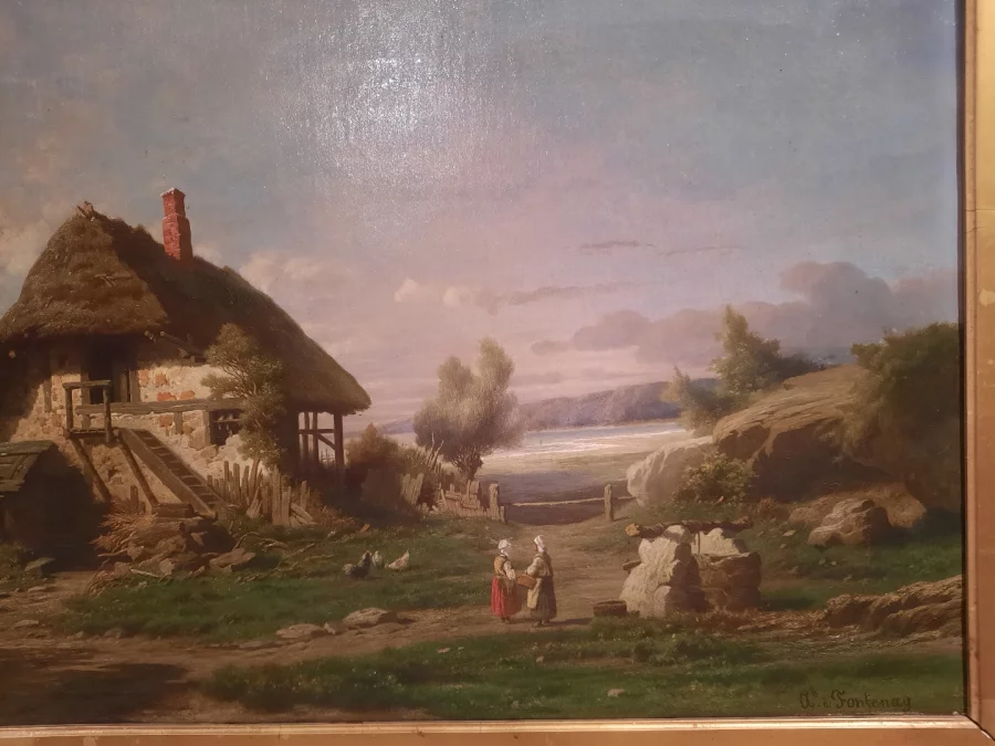 LANDSCHAP ondertekend DALIGE DE FONTENAY