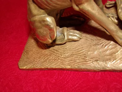 BRONZ GREYHOUND UND ENTE