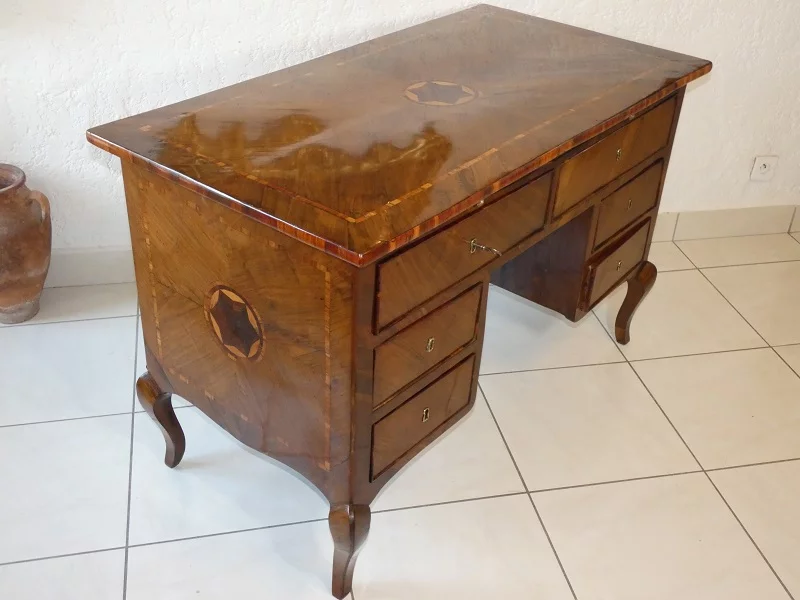 FRANZÖSISCHE REGENZZEIT PEDESTAL SCHREIBTISCH