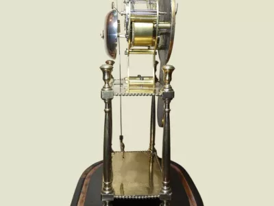 Pendule portique semi-squelette par jean louis Bouchet - fin 18ème début 19ème