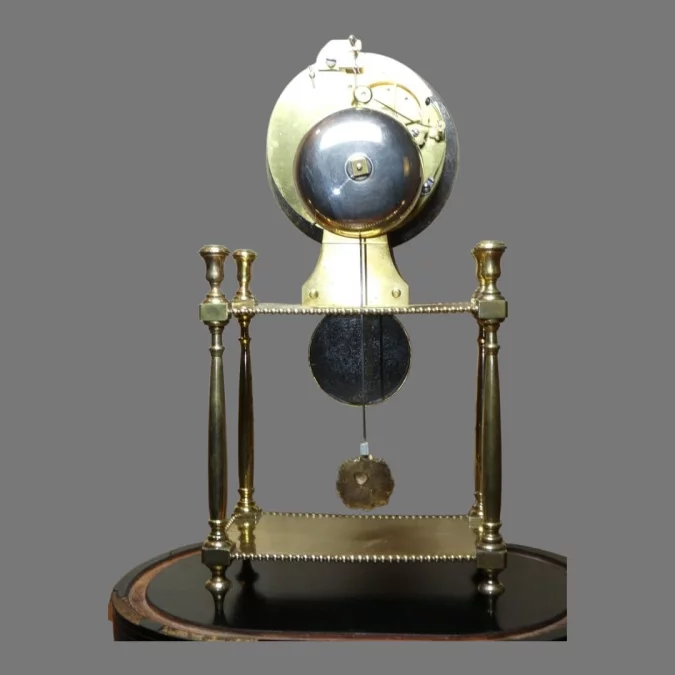 Pendule portique semi-squelette par jean louis Bouchet - fin 18ème début 19ème