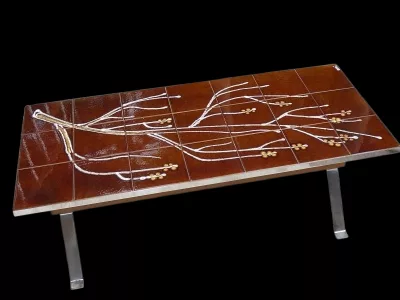 Table basse Vallauris signée ADRI 1950 / 1960